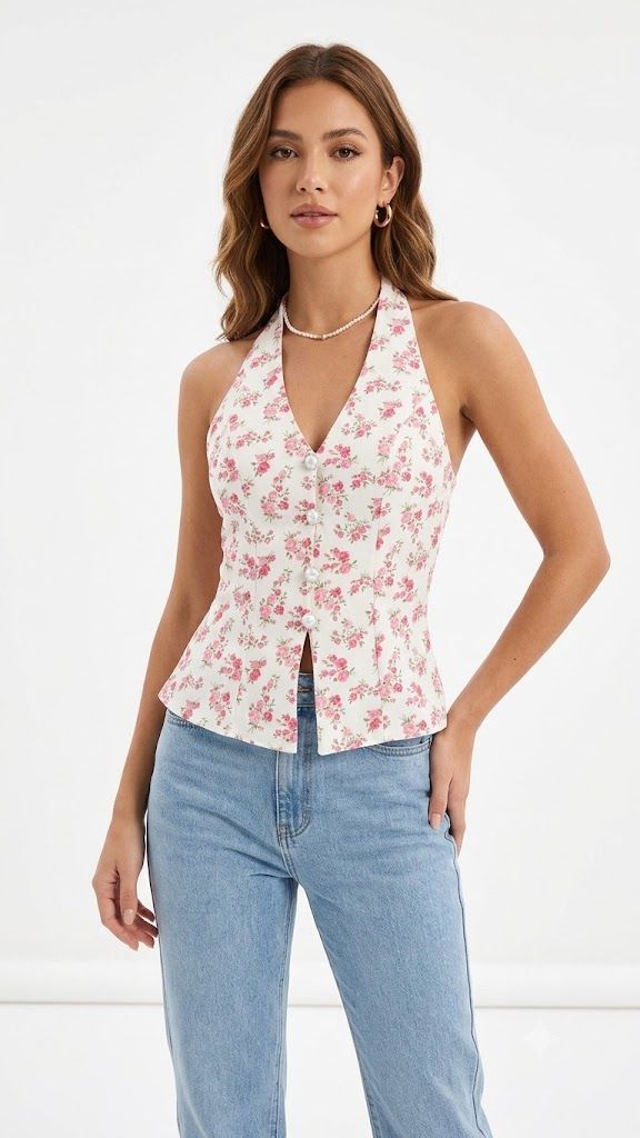 Romantic Bloom Vest